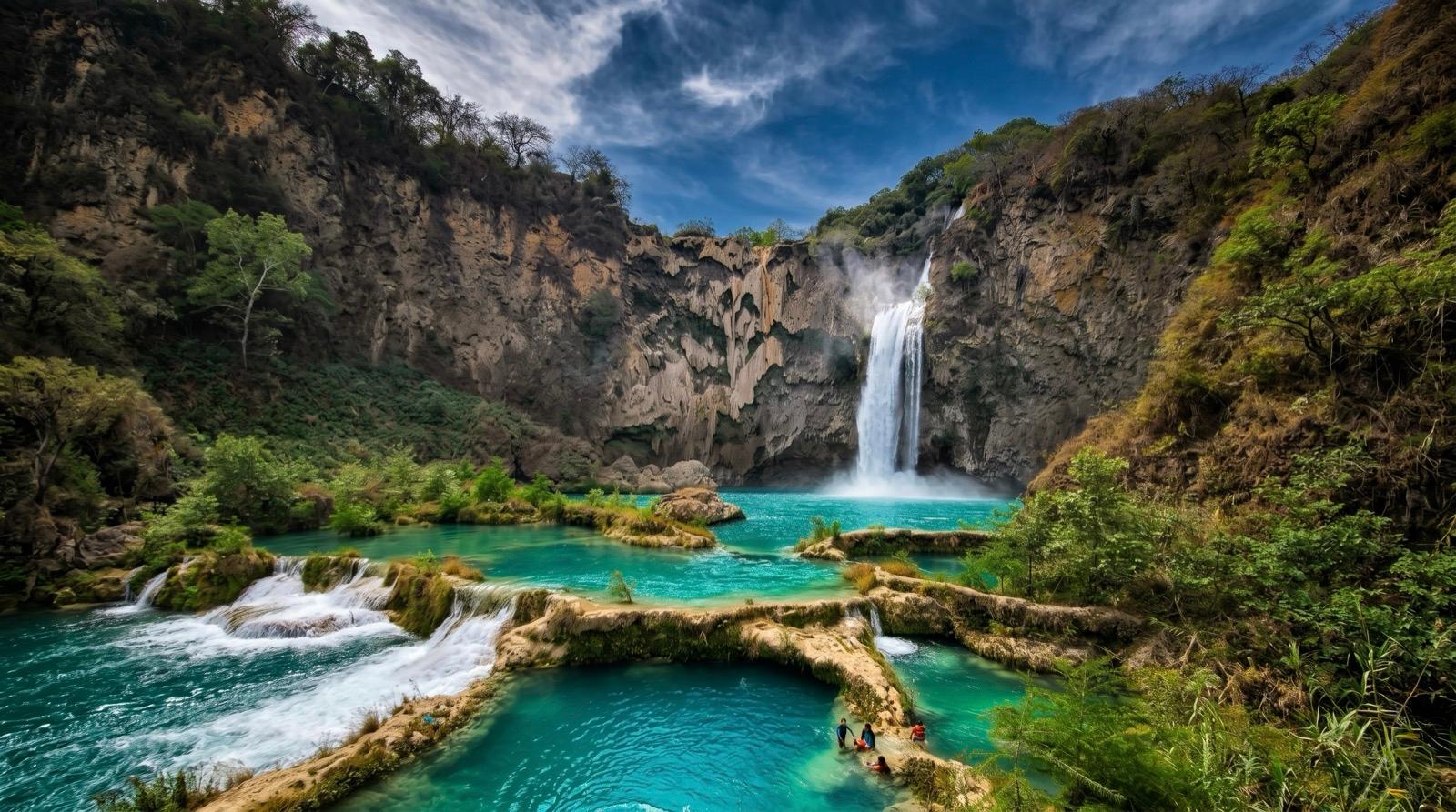 Cascada del Salto — toma cinematográfica con largos tiempos de exposición