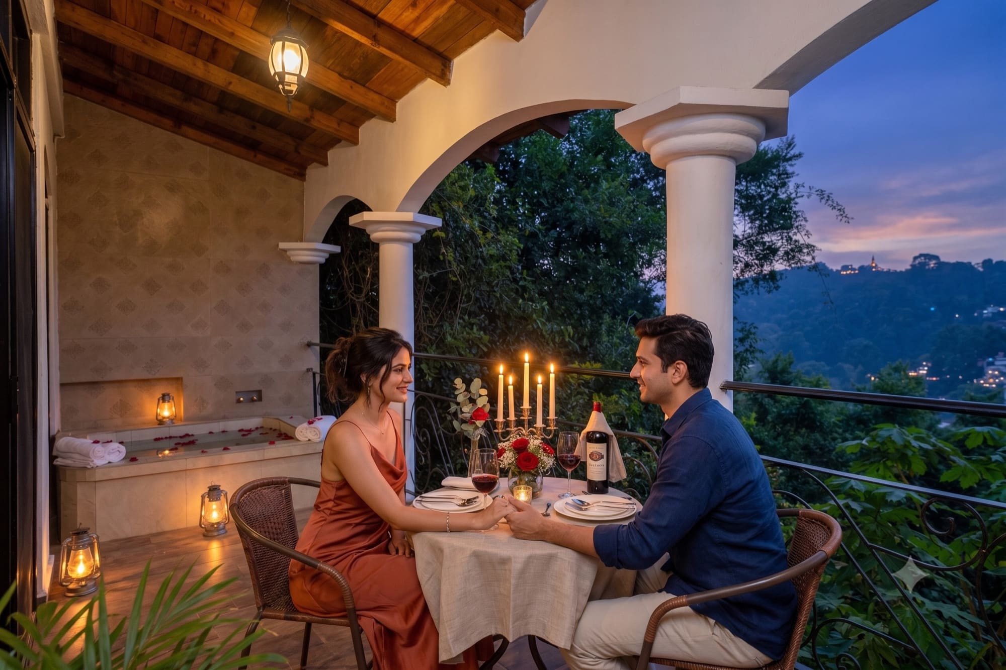 cena romántica xilitla en pareja restaurante Papán Huasteco Huasteca Potosina